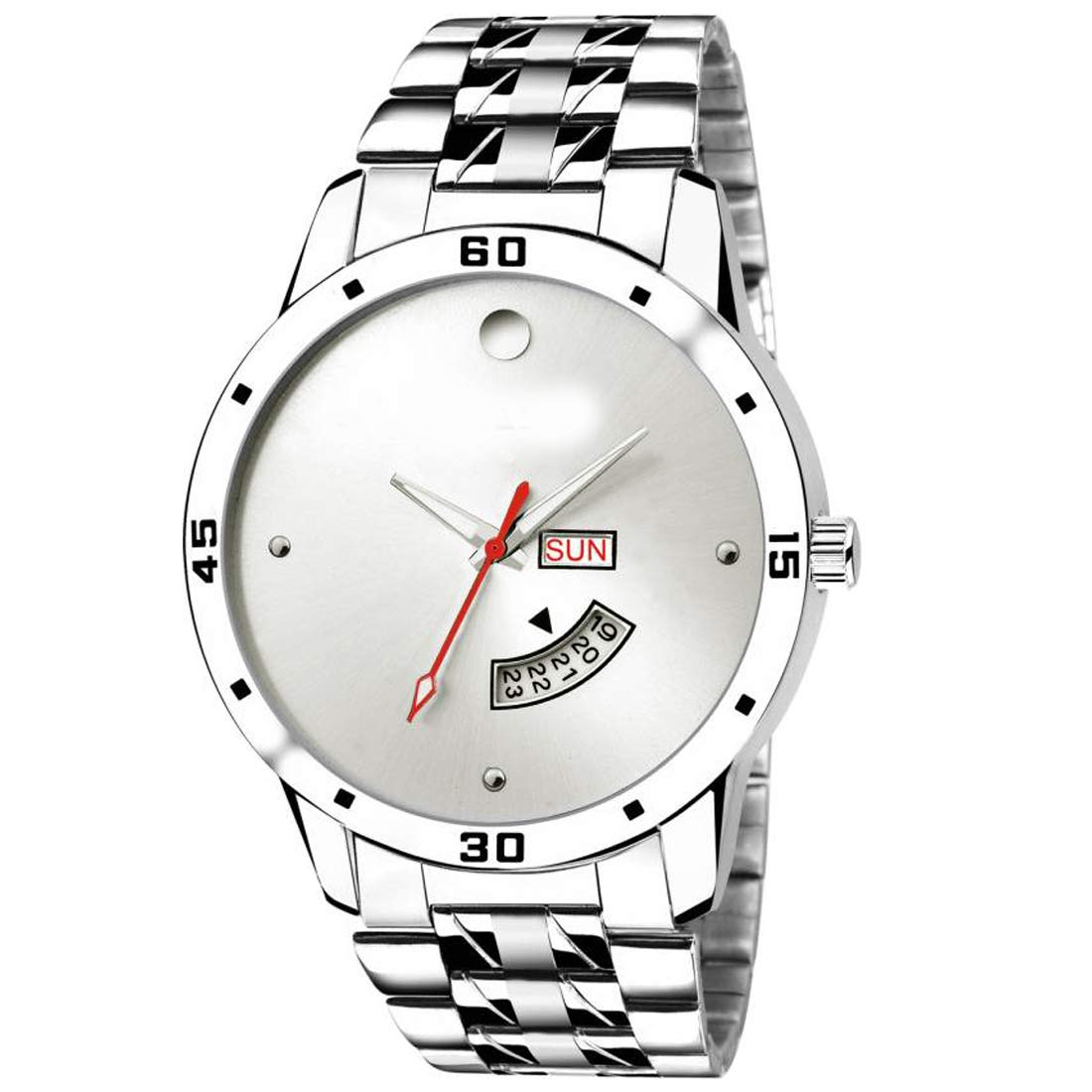 Acnos® Premium White Dial Day and Date Working Analogue Watch for Men Pack of 1(RZ51) (B07LB62P1N) Amazon Price History, Amazon Price Tracker