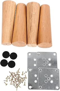 Artibetter 1 Set Rubber Wood Sofa Legs Wooden Table Legs Furniture Couches Wood Table Legs Desk Legs Wood Table Leg Extenders Century Sofa Legs Cabinet Replacement Feet Wood Furniture Legs