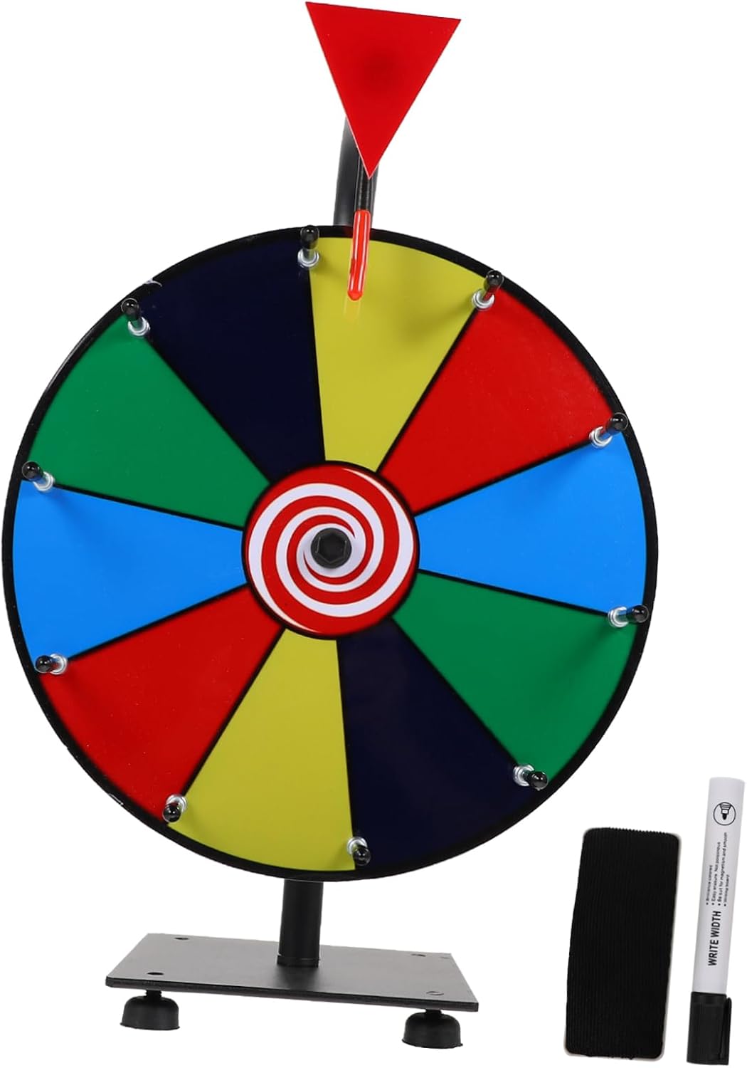 Vaguelly Portable Prize Wheel Dry Erase Wheel Prize Game for Boys and Girls Compact Erasable Toy for Events