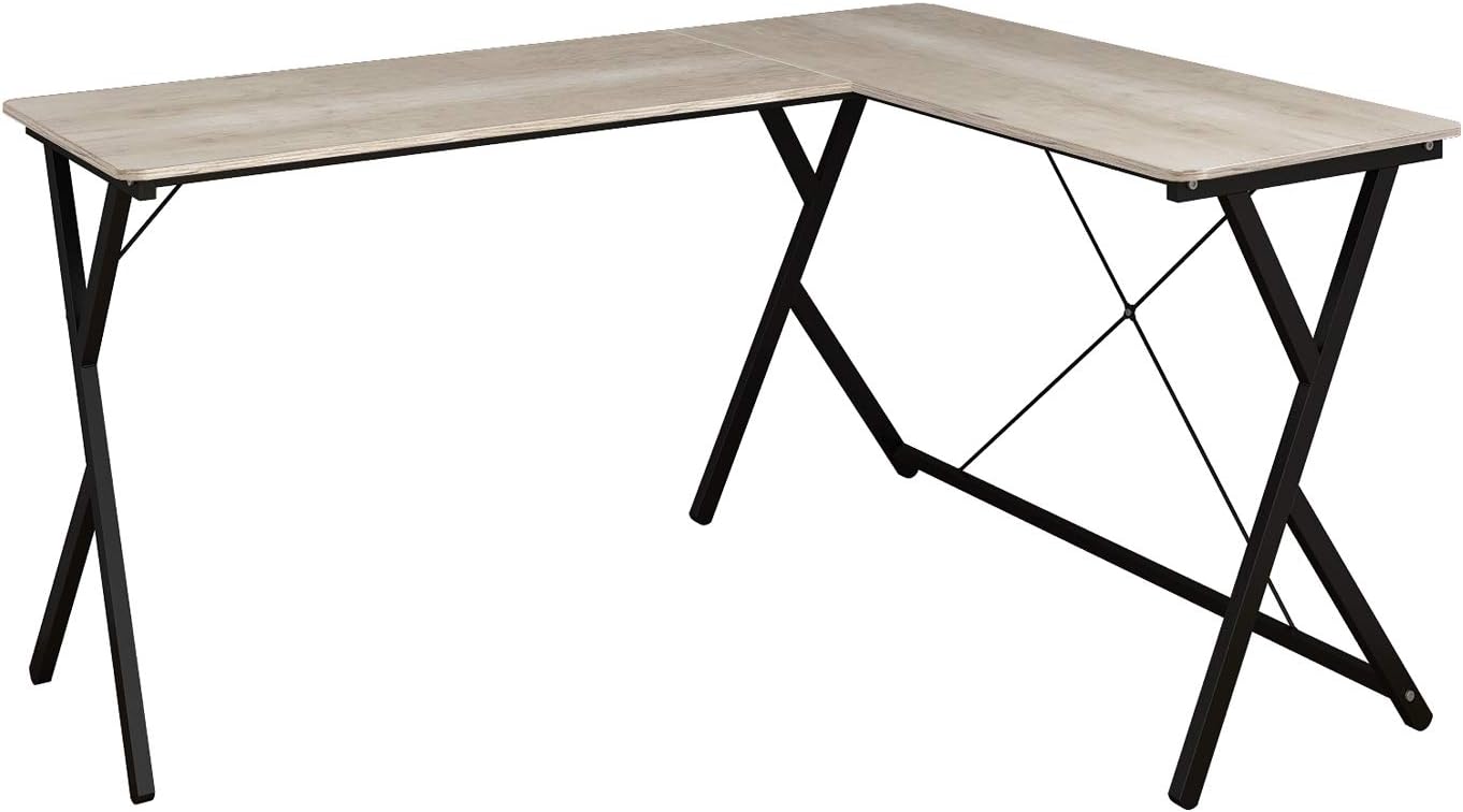 HOME BI LShaped Desk Corner Computer Desk PC Laptop Gaming Table Study