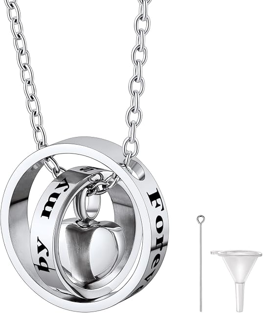U7 Cremation Memory Necklace For Ashes Jewellery Keepsake, Waterproof Urn Pendant, Custom Available, Send Gift Box