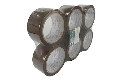 Q-Connect 44029 Ruban Adhésif Économique Haute Adhérence 50 mm x 66 m Couleurs Assorties