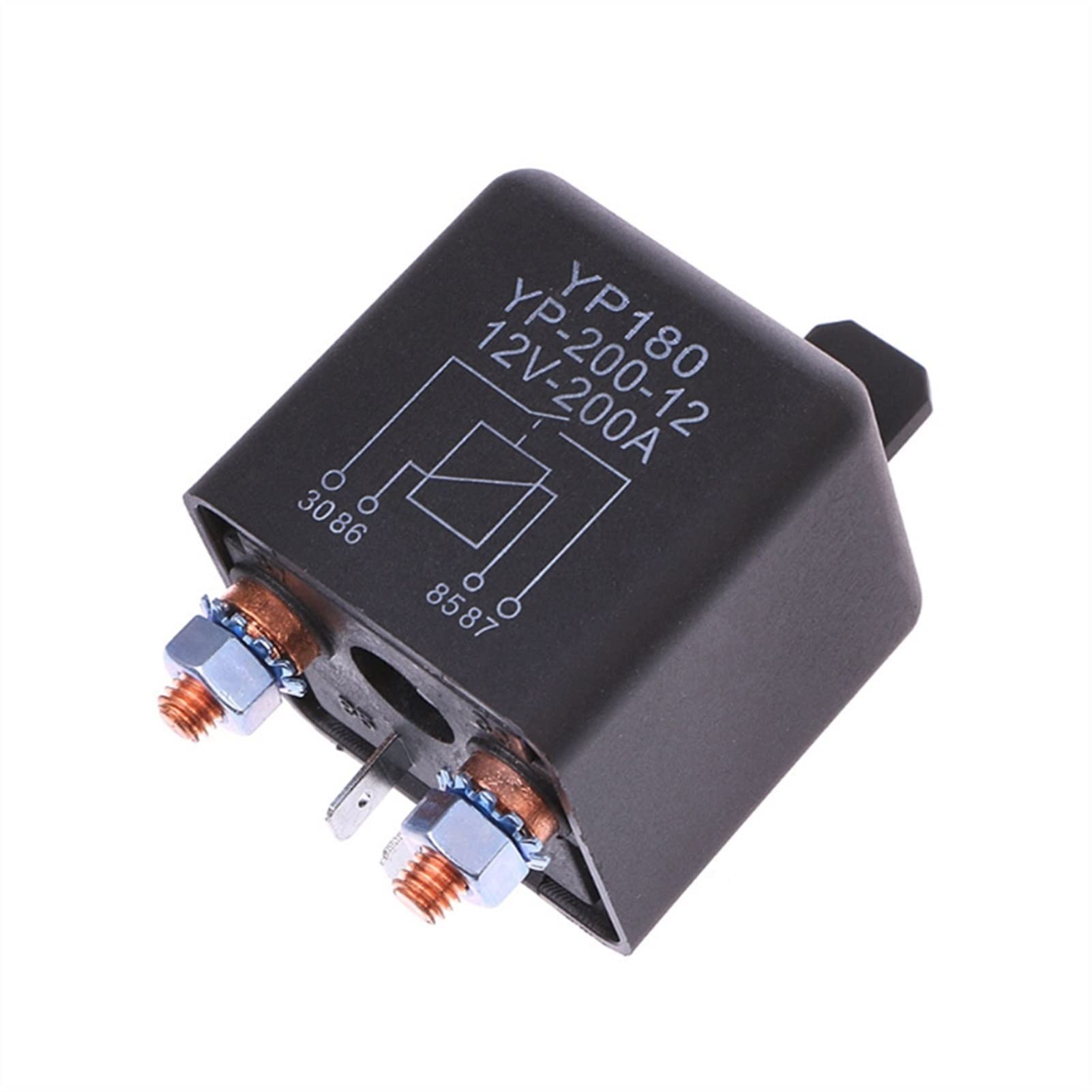 Relais 12VDC 200A Hochleistungs-Auto-Relais-LKW-electronic starter Kontinuierlicher Kfz-Schalter Elektronisches Zubehör