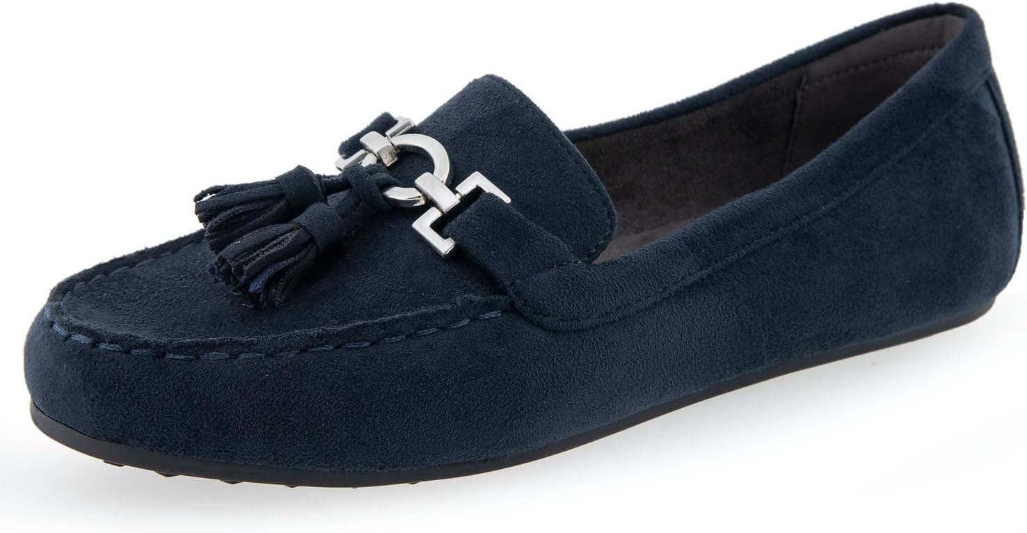 Aerosoles Women's Deanna, Navy Faux Suede, 11W