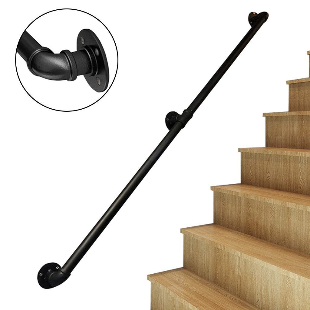 Rampe d'escalier antidérapante en fer forgé pour éviter les chutes en intérieur et extérieur