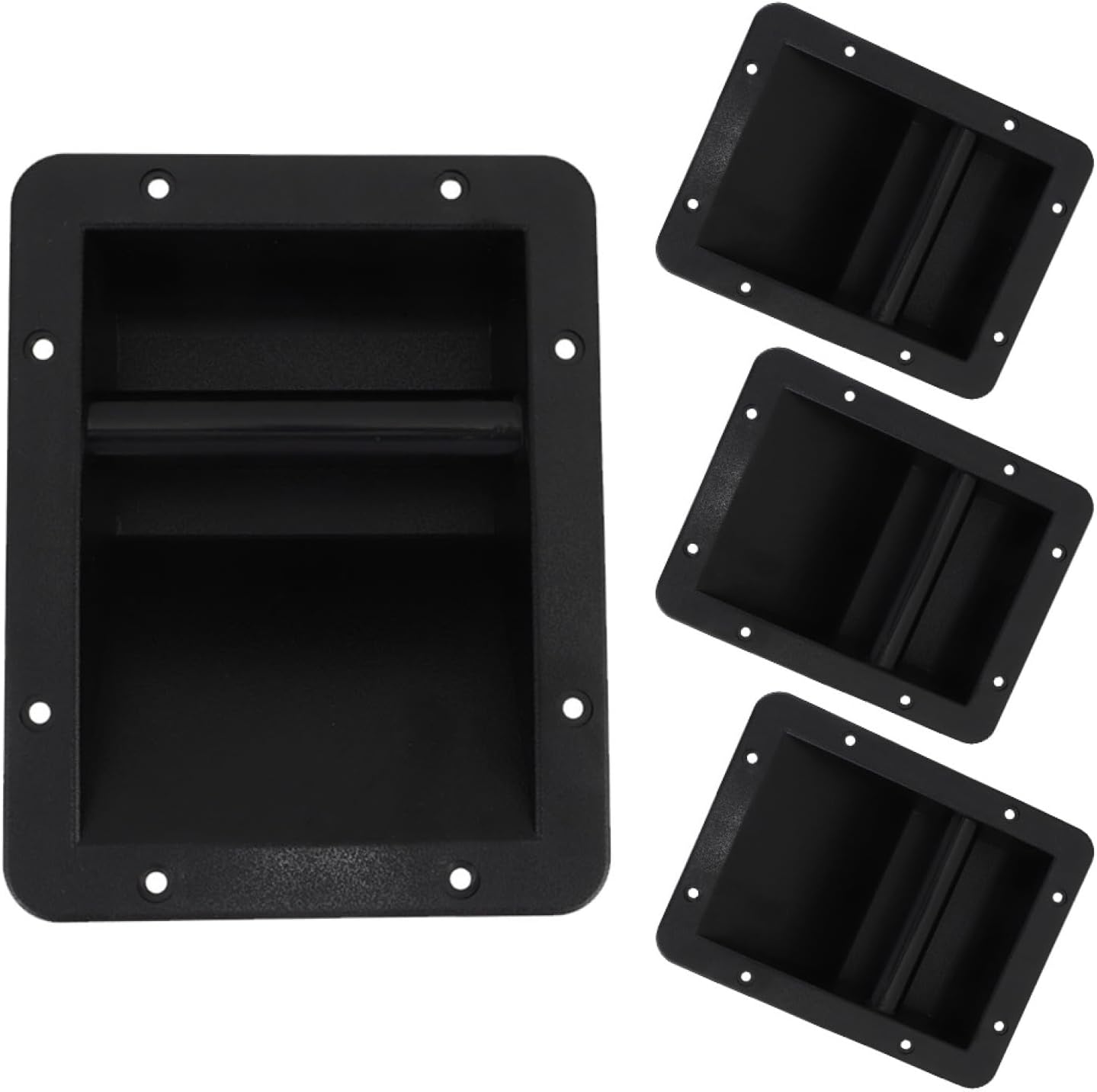 WOONEKY 4pcs Plastic Speaker Handle for and Sturdy Replacement for and Amplifiers Suitable for Speaker Cabinets and Instrument Cases