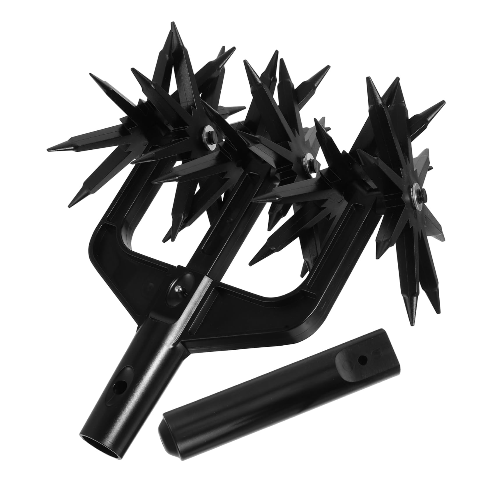 UPKOCH Coltivatore Rotativo Manuale da Giardino Nero ABS per Terreno