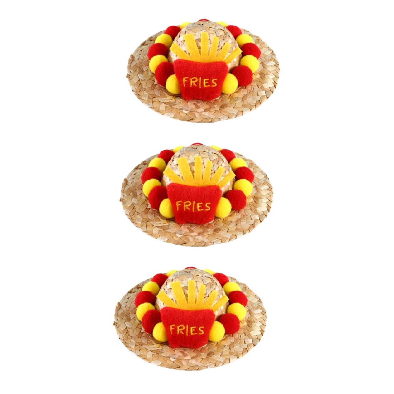 DOITOOL 3piezas Sombrero De Ajustable para Perro y Gato Sombrero Verano para Mascotas Accesorio Divertido para Fiestas y Eventos Al Aire