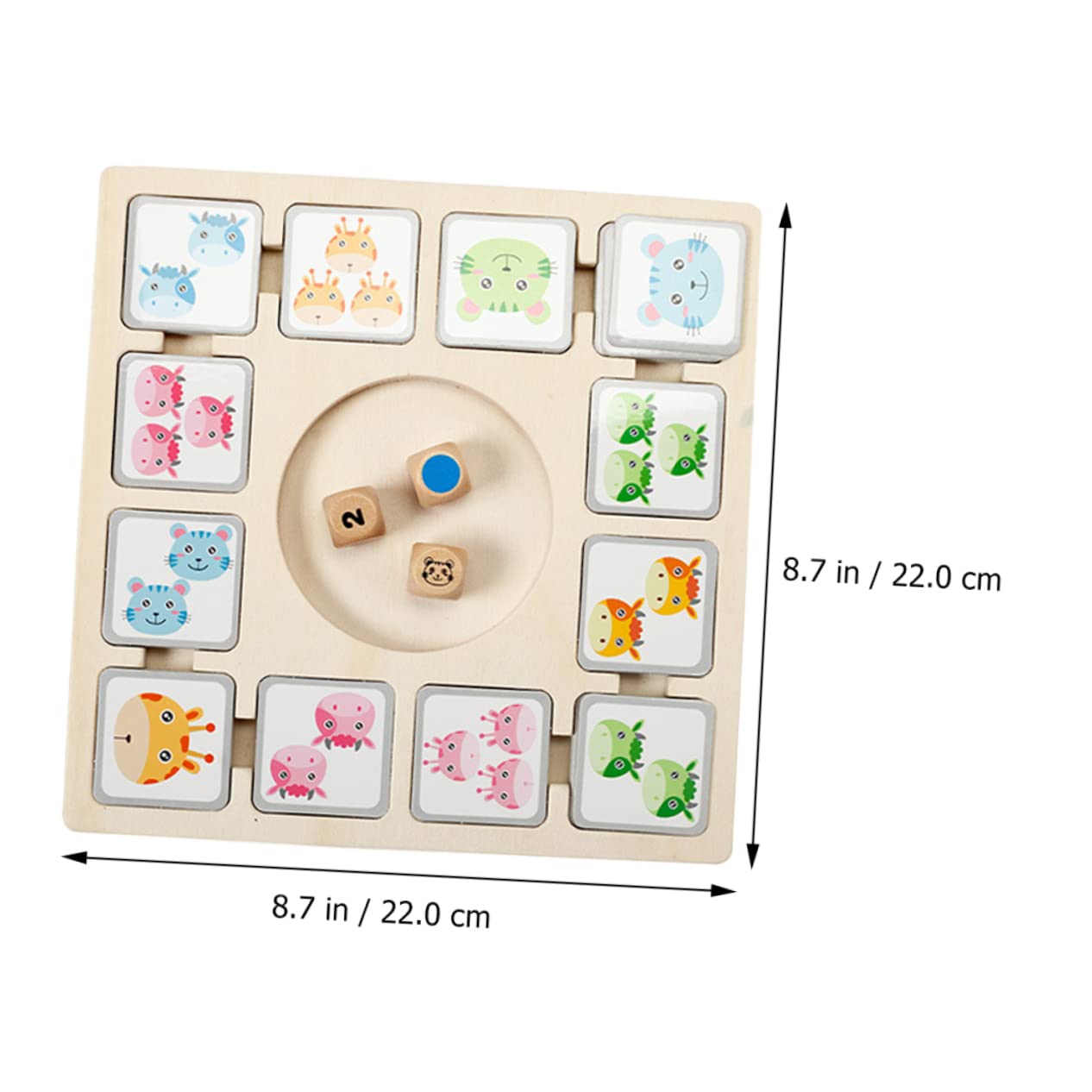 TOYANDONA Gioco Da Tavolo Per Ragazzo Carte Animali Pratico e Portatile Per Sviluppare La Fiducia e Pensiero Del Ragazzo Regalo Per Compleanni