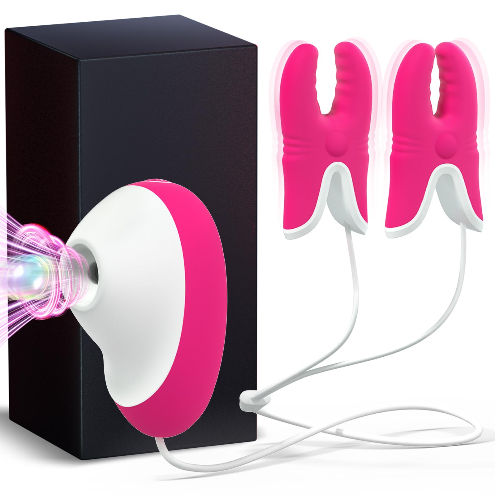 Pinze per Capezzoli Vibratore Giochi Erotiici per Coppie - Sexytoysys Vibratoreper Donna Professionale Sex Toys Succhia Stimolatore Clitoride Femminile, Vibratori Bdsm Toy Sessuali per Adulti Sexy