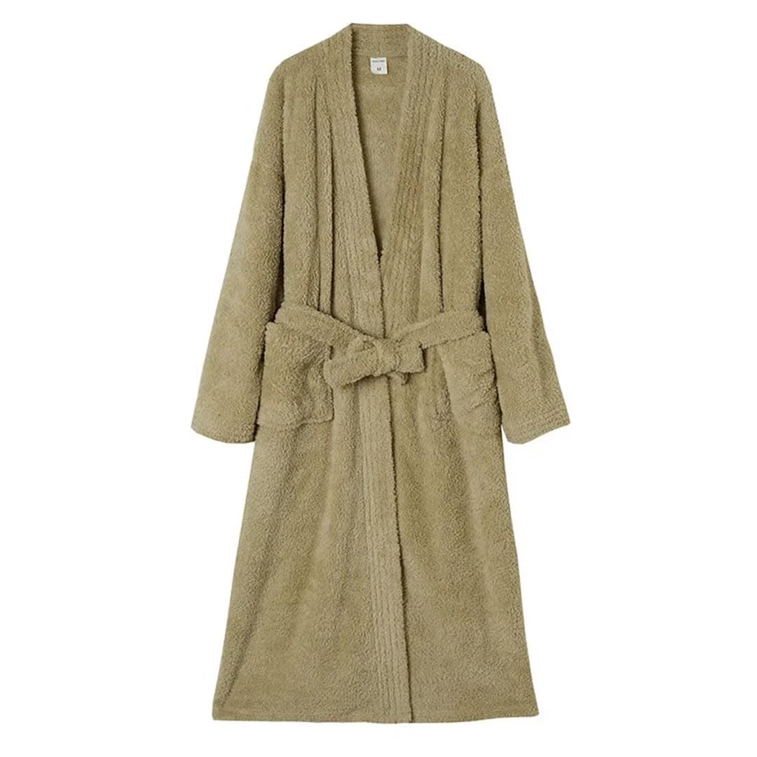 Uomo Addensare Flanella Kimono Accappatoio Accappatoio Invernale Amante Robe Sleepwear Lungo Camicia Da Notte Allentato Homewear Lingerie Corallo Pile Loungewear