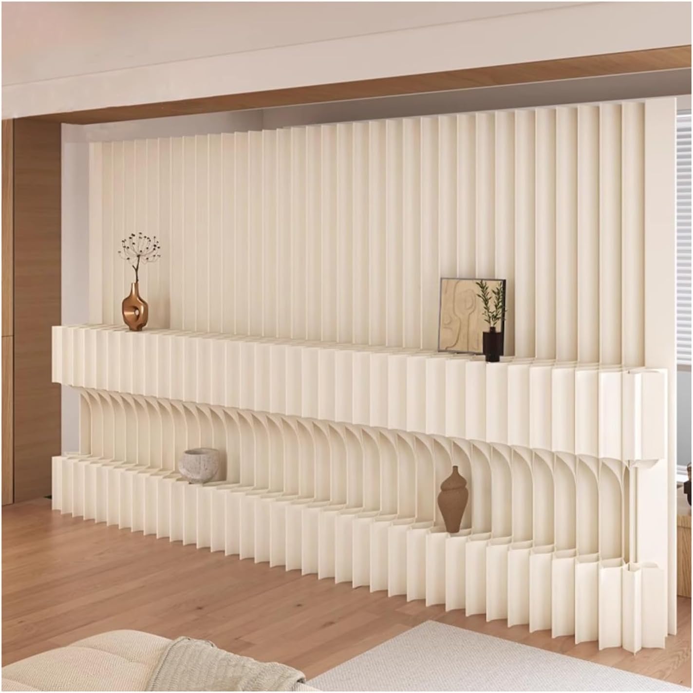 Room Partition Folding Paper Room Divider Wall Portable
