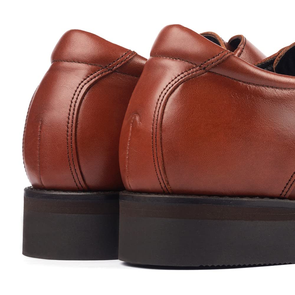 MASALTOS Zapatos de Hombre con Alzas Que Aumentan Altura hasta 7 cm. Fabricados en Piel. Modelo Roma