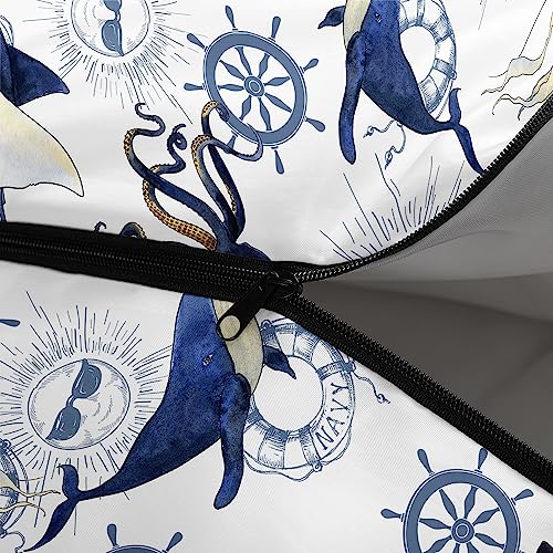 CVHOUSE Bolsas de Dormir Whale para Camping, 3 Temporadas, Ligera, Impermeable para Adultos y Niños, 31x90 pulgadas miniatura 7