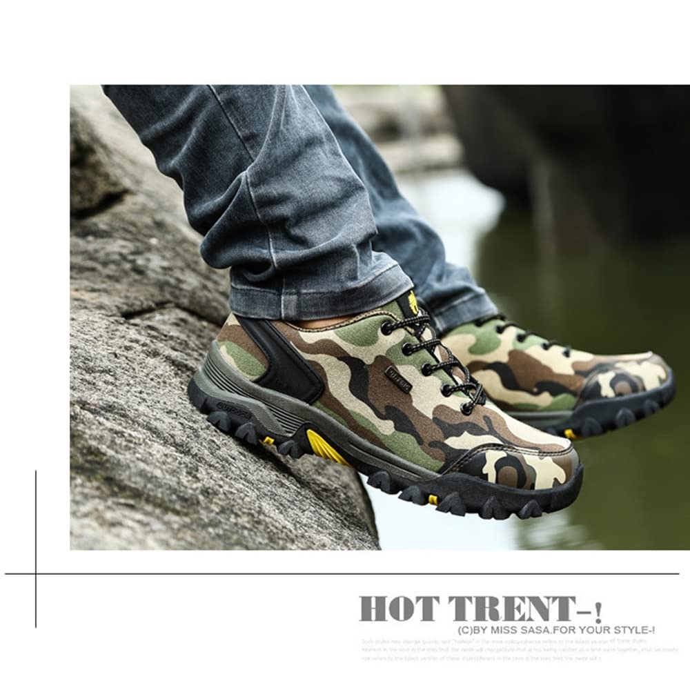 Wygwlg Chaussures De Randonnée pour Hommes, Imperméables Et Respirantes, Légères, Antidérapantes, Chaussures De Travail pour Le Trekking en Plein Air