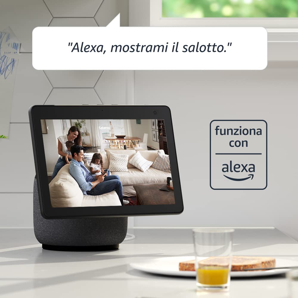 Blink Mini - Videocamera di sicurezza intelligente per interni, plug-in, video HD 1080p, rilevazione di movimento, audio bidirezionale, config. semplice, compatibile con Alexa | 2 videocamere (Nero)