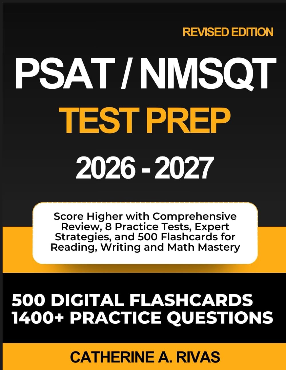 PSAT/NMSQT TEST PREP 2026-2027: Score Higher with Comprehensive Review, 1400+ Practice Tests, Expert Strategies, and 500 Flashcards for Reading, Writing and Math Mastery