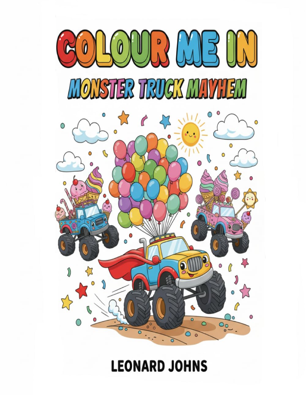 Colour Me In: Monster Truck Mayhem