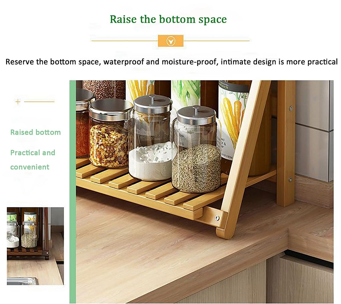 Dreamhousey Kitchen Storage Rack Household Countertop Spice Rack - Image 4