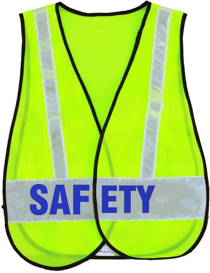 First Class CHALECOS DE SEGURIDAD REFLEXIVOS CON IDENTIFICACIÓN VERDE LIMA