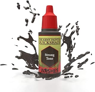 The Army Painter Strong Tone Ink - Quickshade Wash - Non-Toxic Lightly Pigmented Water Based Wash Paint for Tabletop Roleplaying, Boardgames, and Wargames Miniature Model Painting
