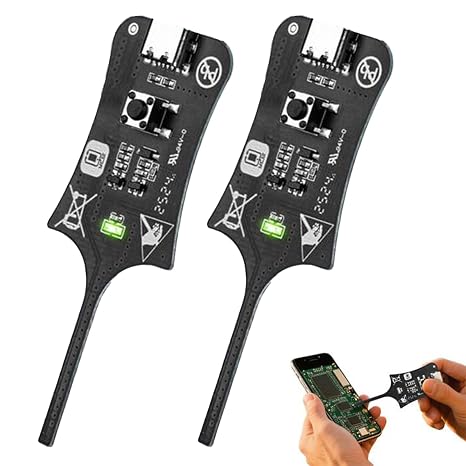 Inductance Tester, 2PCS Motherboard Coil Tester, Electronic Circuit Board Inductor Detector Quick Fault Check Tool, Electromagnetic Induction Circuit Board Test Fault Detection Tool for Phone Repair