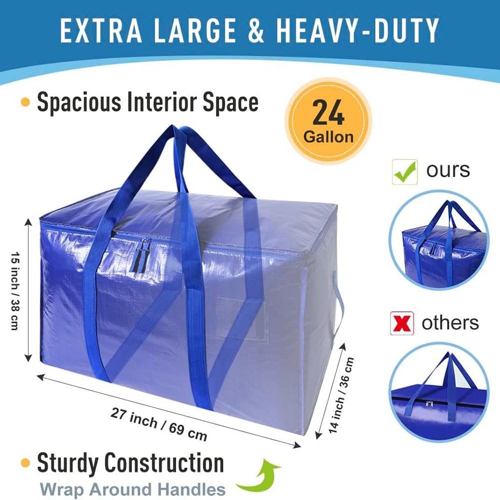 Amazon.com: BBAUER Tarp, Extra Large Moving Bags with Zippers and Amazon.com: BBAUER Tarp, Extra Large Moving Bags with Zippers and
