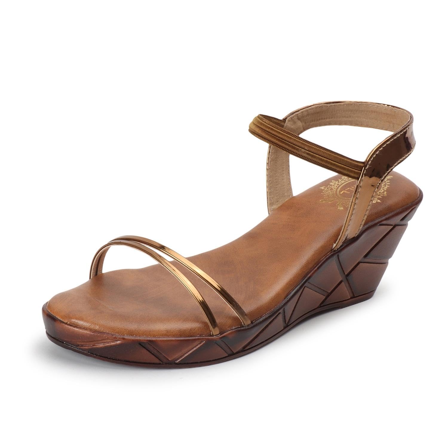 Denill Women Wedge Heel Sandal (Antique) Uk-4 (B0CWDFR1C4) Amazon Price History, Amazon Price Tracker