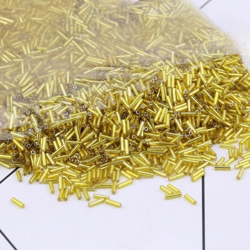 20000 szt. 2 x 6 mm szklana rurka UV koraliki nasiona do produkcji biżuterii małe koraliki kucyk koraliki ryżowe Mnin nasiona koraliki do bransoletki DIY rzemiosło