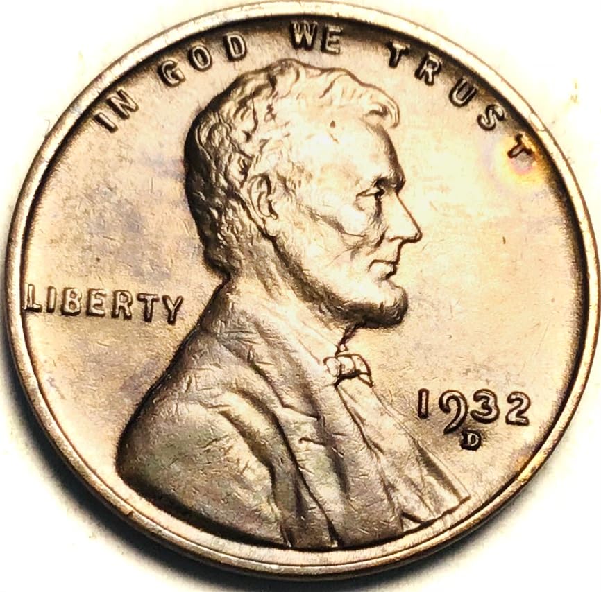 1932 D Lincoln Wheat Cent Penny BU MS Red Brown Mint State