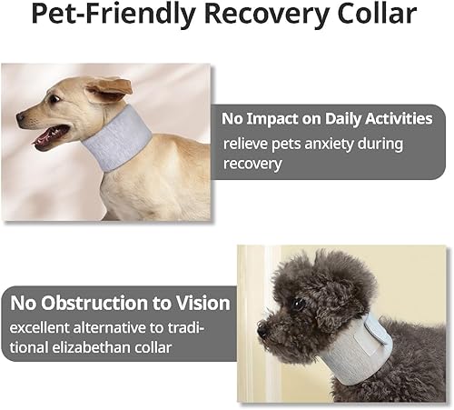 Miniatura 2 de MANON ROSA Collar isabelino para gato para recuperación después de la cirugía, ajustable, transpirable, cuello cervical para perros pequeños y