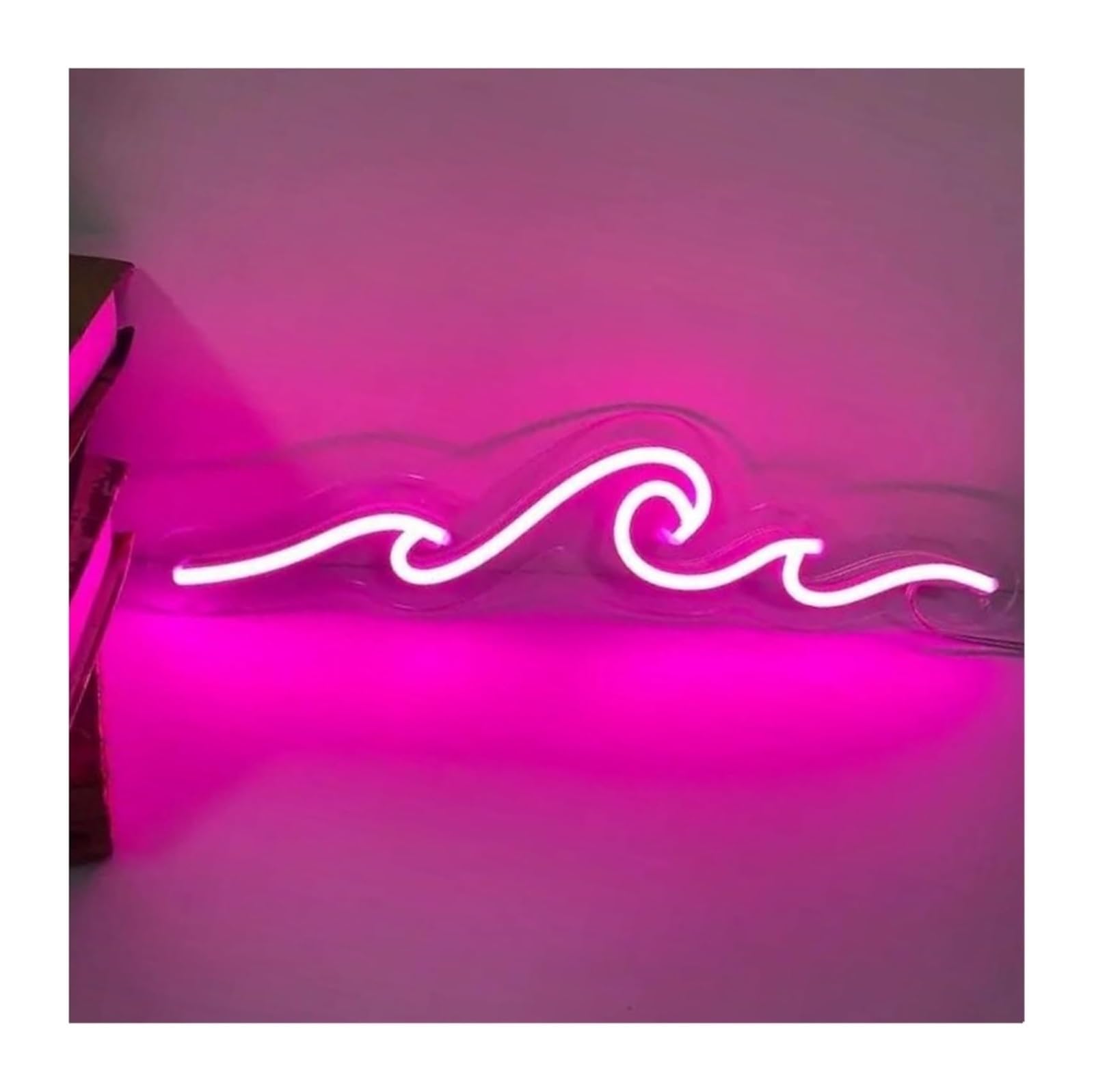 Veilleuse LED et lampe au néon vague pour décoration de fête et enseigne murale