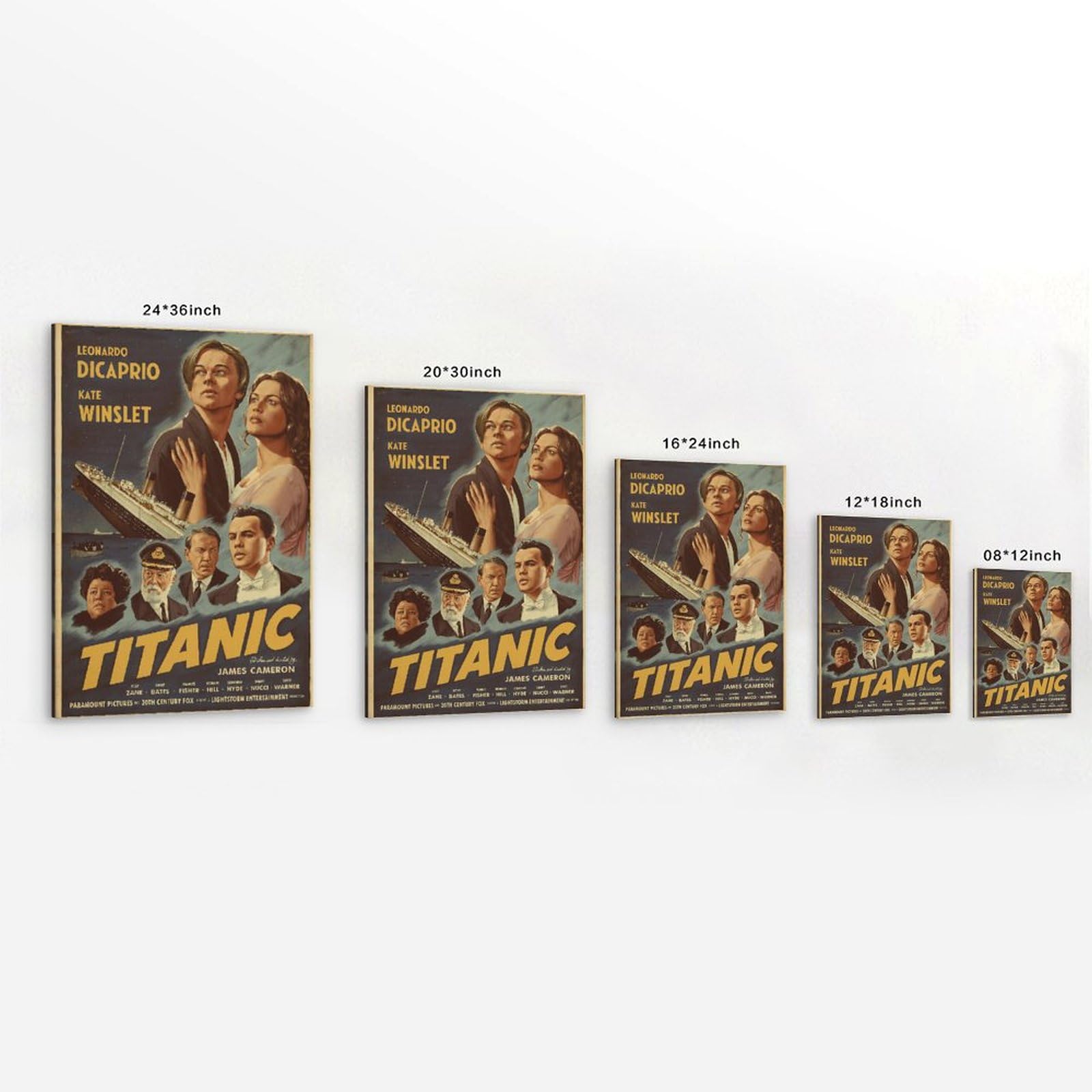 Amazon.co.jp: タイタニック映画ポスター 部屋用 美的キャンバス