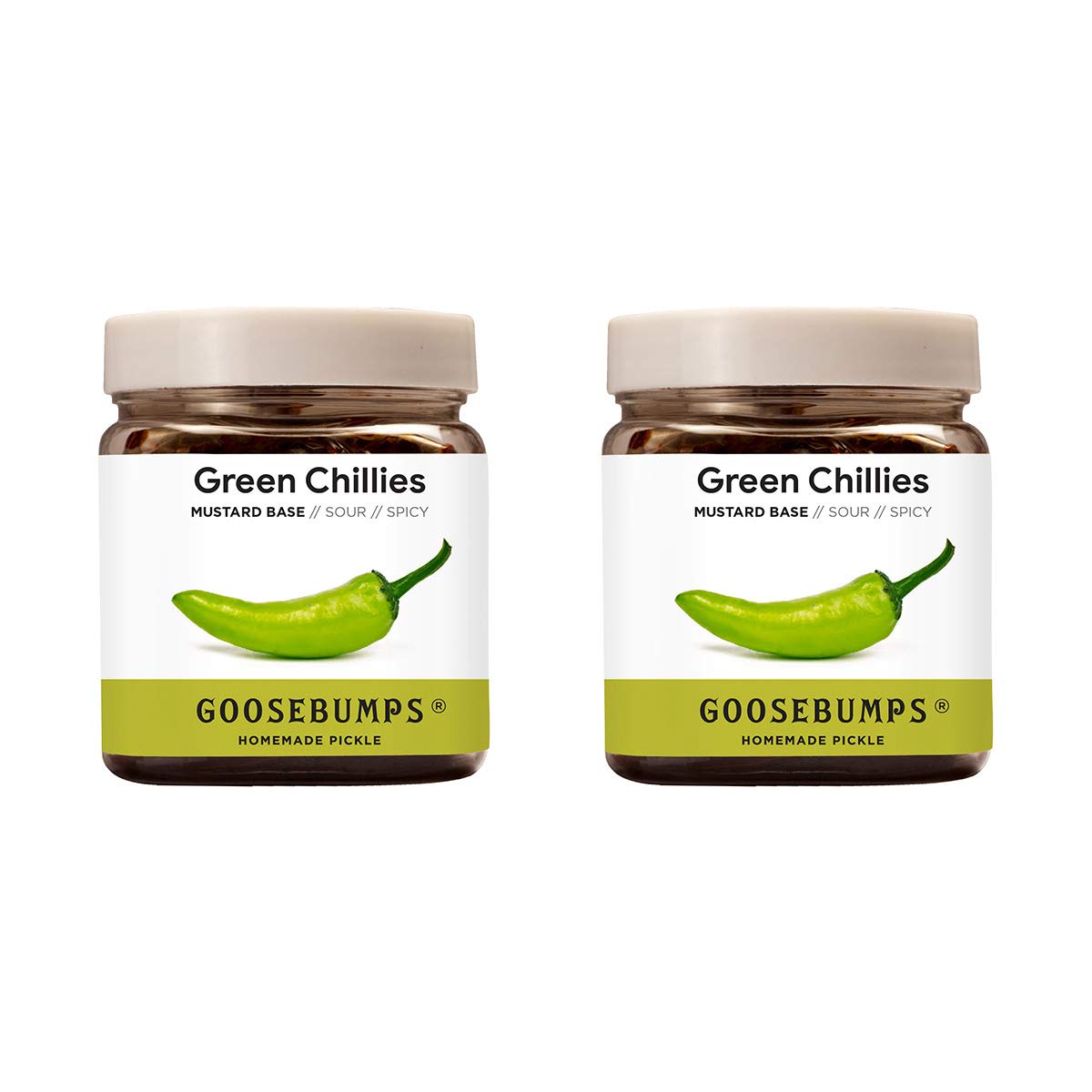 Goosebumps Green Chilli Pickle | Bhavnagri Hari Mirch Aachar | Gujarati aathela marcha | Not very hot Green Chilli Pickle | Preservative Free Pickle (250g x 2 Packs), 500 gms (B08J7ZR8F3) Amazon Price History, Amazon Price Tracker