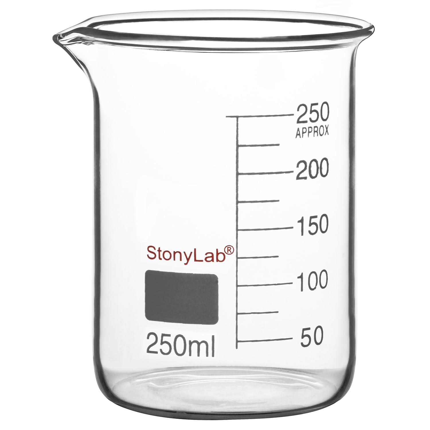 stonylab Glass Beaker, 1 Pack Borosilicate Glass Graduated Low Form Griffin Beaker with Pouring Spout Lab Beaker, 5000 ml — Amazon image 6