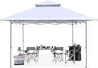 Vista 1 de ABCCANOPY - Base para toldo desplegable de 13 x 13 pies sobre estructura de toldo de 10 x 10 pies con parte superior doble ventilada, 4 bolsas