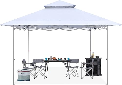 ABCCANOPY - Base para toldo desplegable de 13 x 13 pies sobre estructura de toldo de 10 x 10 pies con parte superior doble ventilada, 4 bolsas de