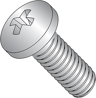 Small Parts 0806MPP316 316 Stainless Steel Pan Head Machine Screw, Meets ASME B18.6.3, #2 Phillips Drive, #8-32 Thread Size, 3/8″ Length, Fully Threaded, Imported (Pack of 5000)