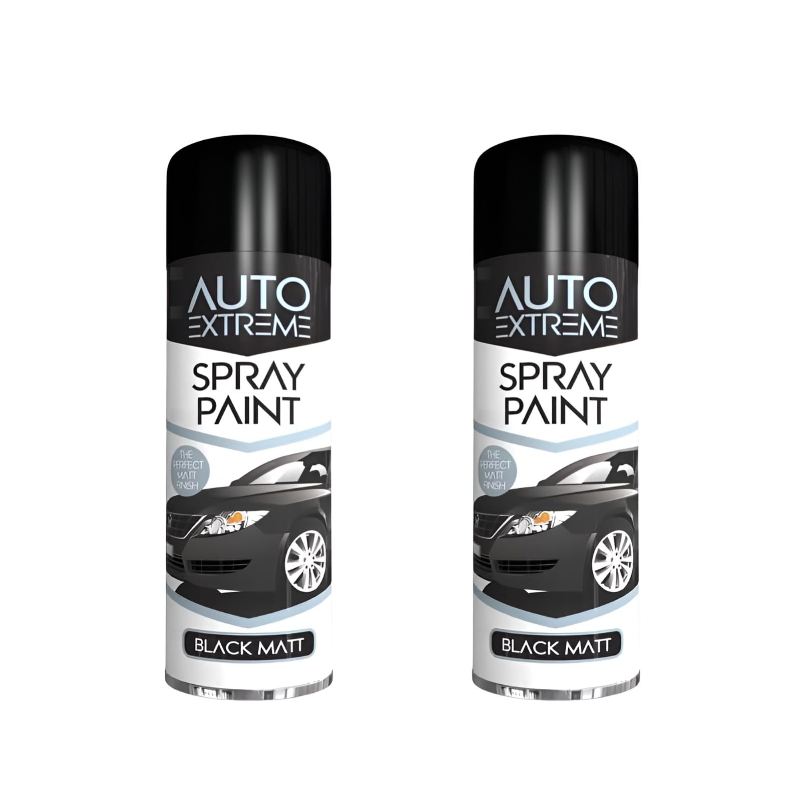 PNJB All Purpose Spray Paint, Matt Spray, Matt Aerosol, Clear Durable Appearance, High Performance, Fast Drying, Multipurpose Black Spray Paint (2 Pcs)