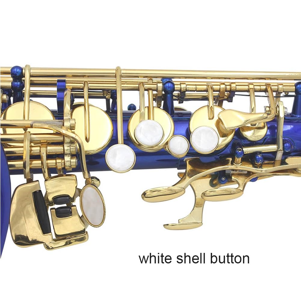 Accessori per strumenti a fiato per sassofono contralto professionale in mi bemolle in ottone laccato blu, completi per principianti
