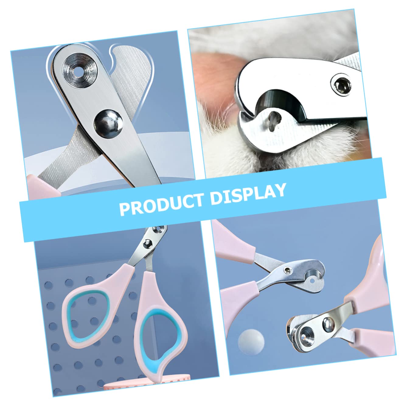 Mipcase 5pezzi Pet Nail Clipper per Strumento Rifinitura Unghie Portatile per Facile e Domestici