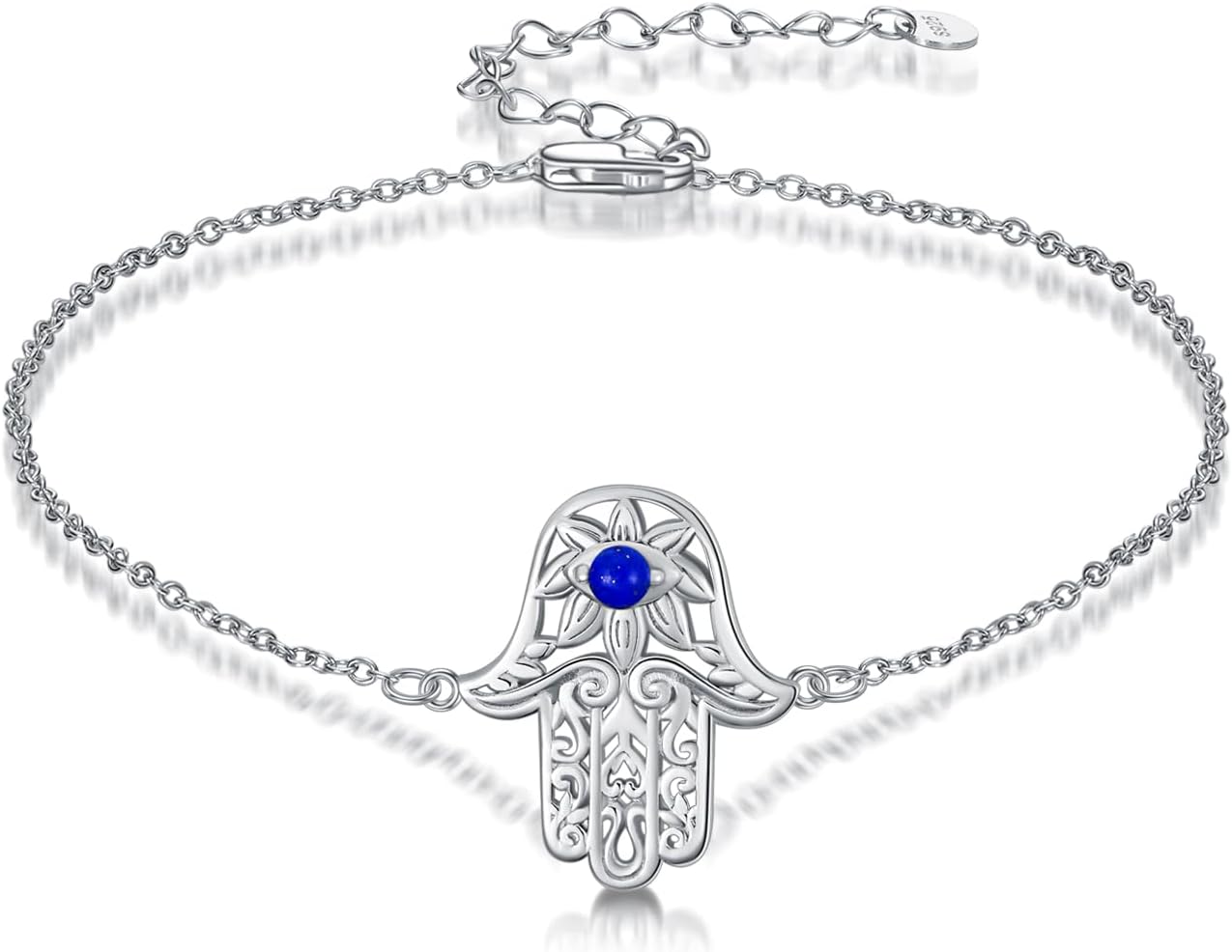 Hamsa/Clover/Life Tree/Cross/Lotus/Infinity Bracelet for Women 925 Sterling Silver Religious Bracelet Jewelry Gifts