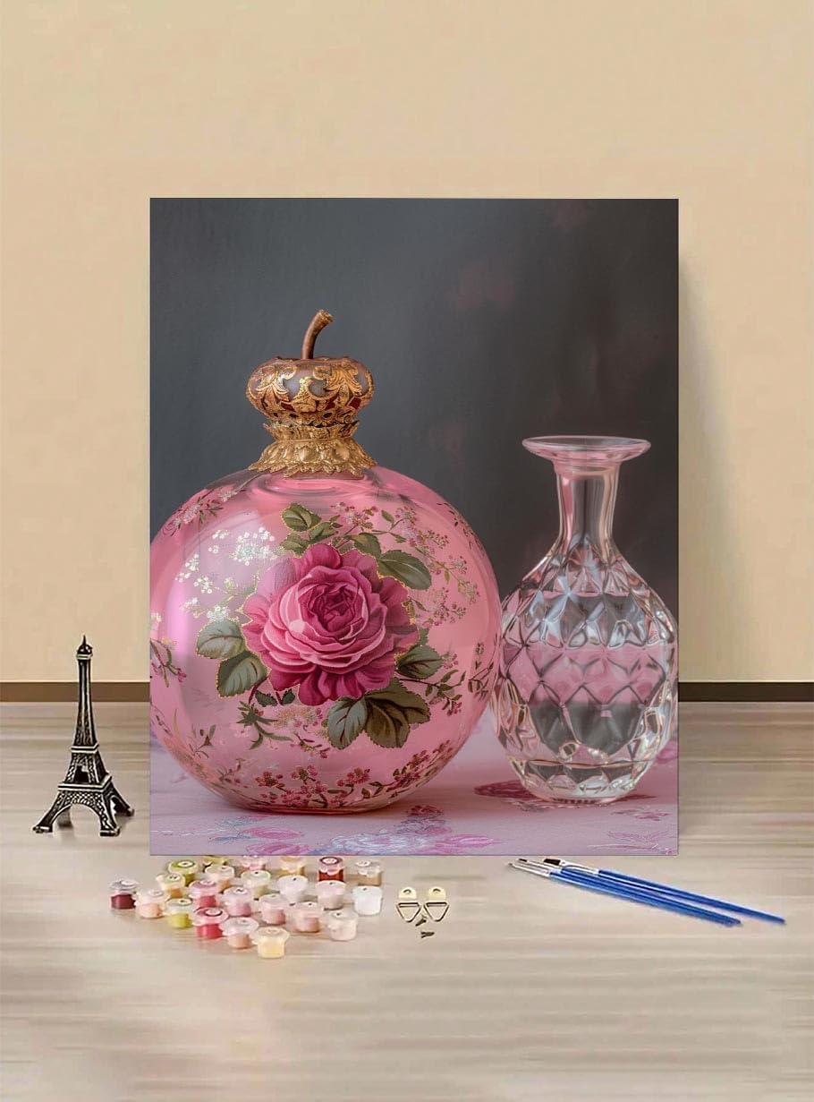 paint by numbers 花 数字油絵 ペイントバイナンバー 大人用 初心者向け 塗り絵 数字 によるアクリル 水彩絵の具