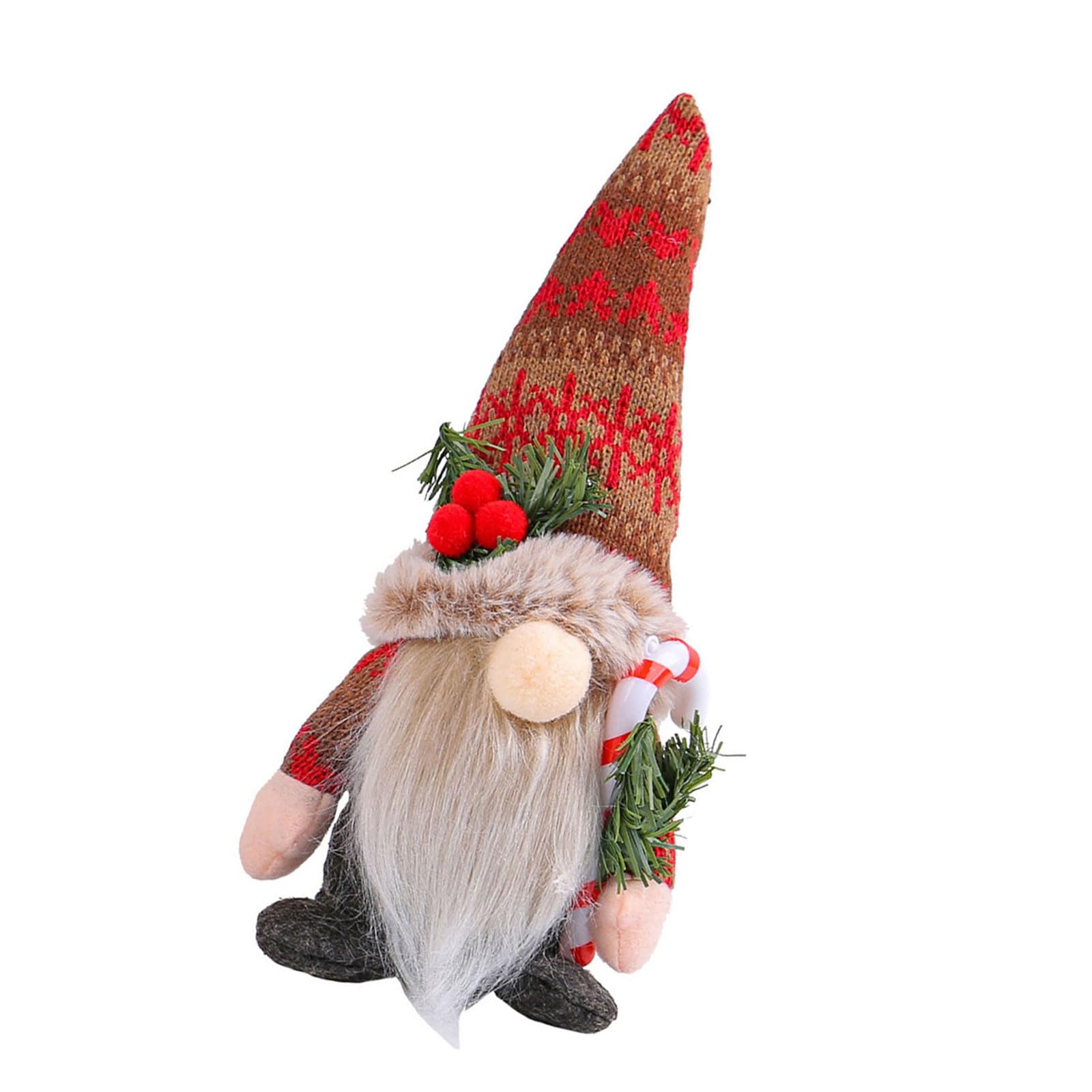 Buxuaaaa Multipurpose Knitting Snowflakes Christmas Household Decoration with Elfs Hat Designs for Collector Festival Ornament Holiday Festival Decoration