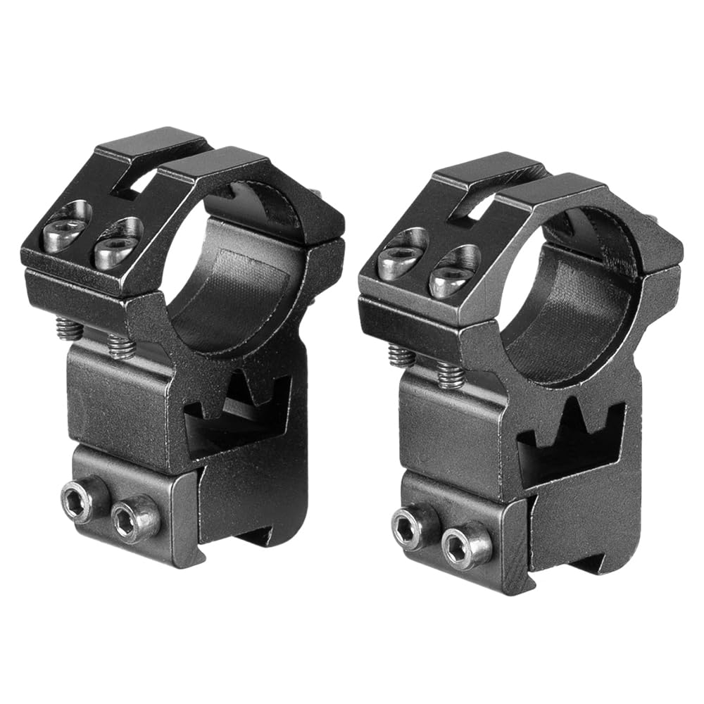 Una Coppia 25.4mm Anelli di Montaggio Ottico Dovetail Doppio Nail Base 11MM Rail Altezza Sella