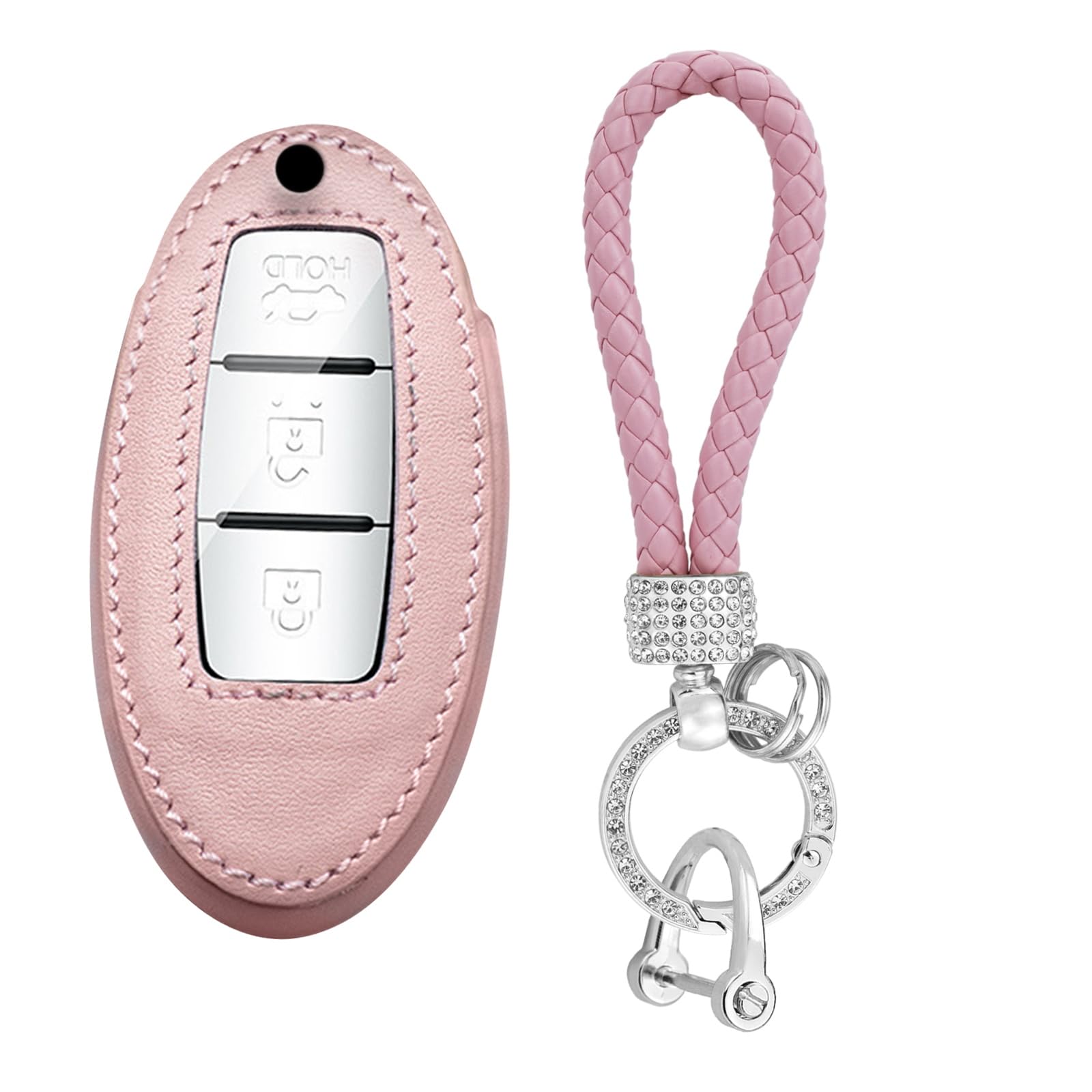 Boîtier de clé cassé Nissan protection étui cuir durable - 8