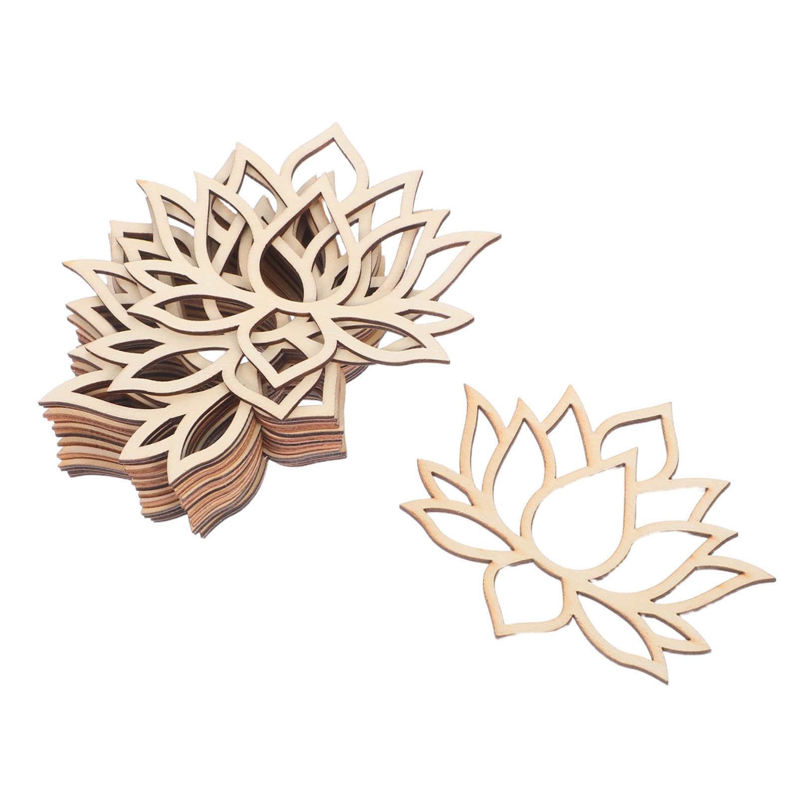 Cadres bois forme lotus de Gatuida aux anneaux lisses pour décoration murale haut de gamme