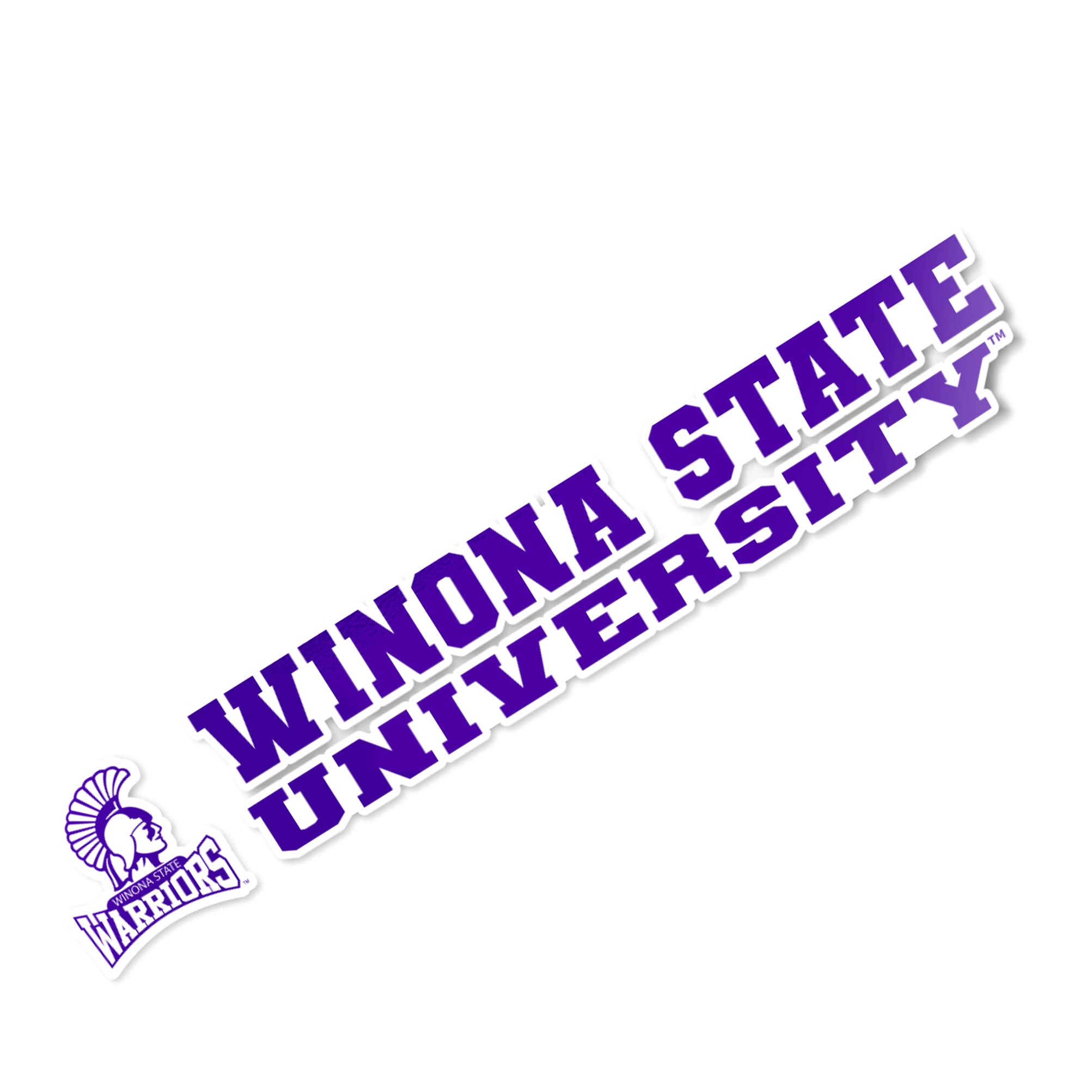 Buy Winona State University WSU Warriors Name Logo Vinyl Decal Laptop
