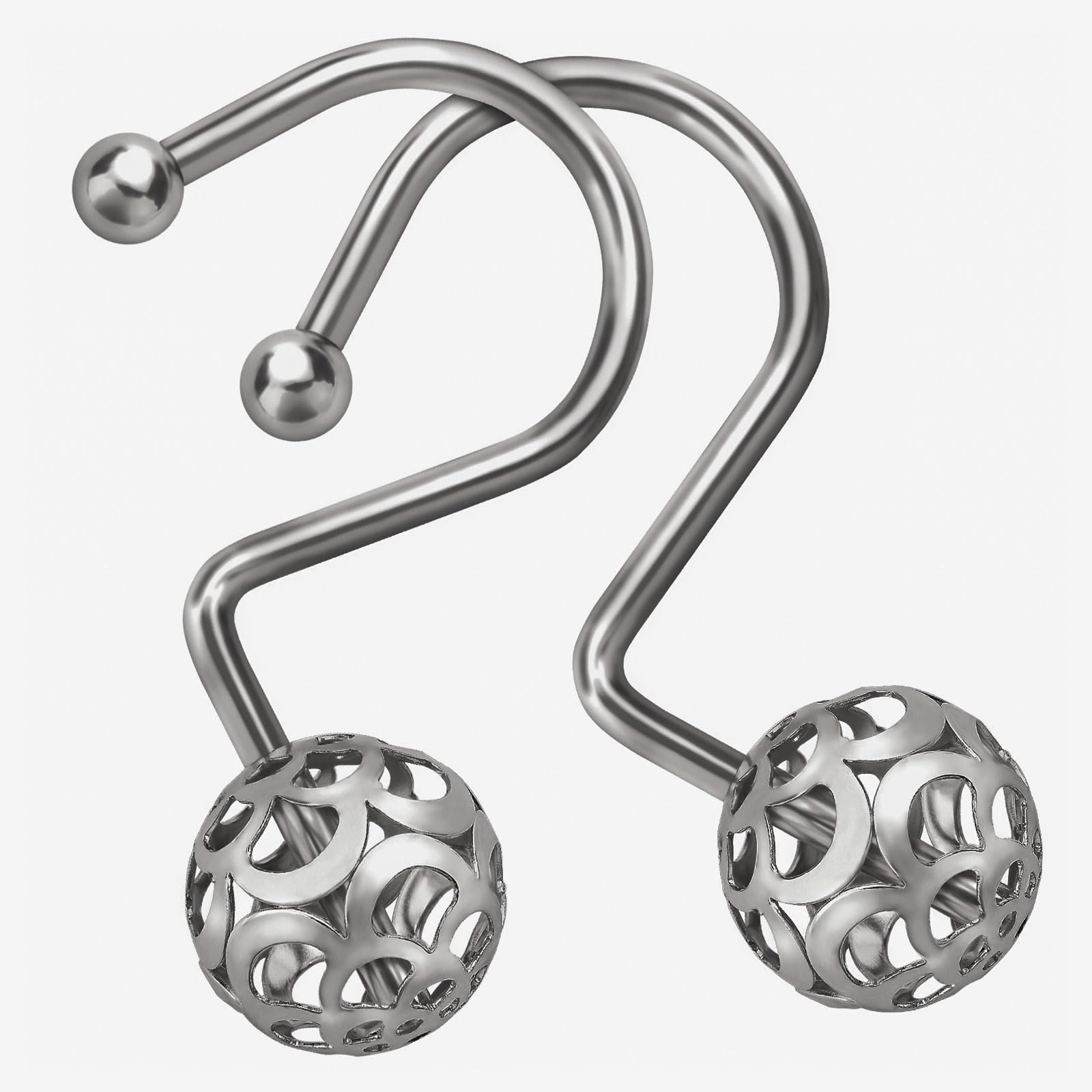 Gold Shower Hooks - Elegant Bathroom Accessories -8