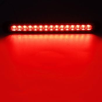 Third Brake Light,Red 5 LED 12V Universal Car High Mount Rear Third 3rd Brake Stop Tail Light Lamp